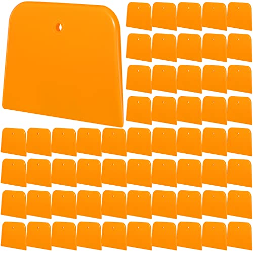Image of Frienda 60 Pcs Body Filler Spreaders Plastic Tools for Automotive Applying Putties Glazes Caulks and Paint (3.5 x 2.6 x 3.9 in)