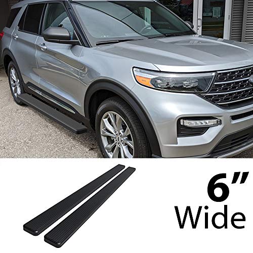 Estribos HD Ridez acero negro 6 pulg Ford Explorer miniatura 2