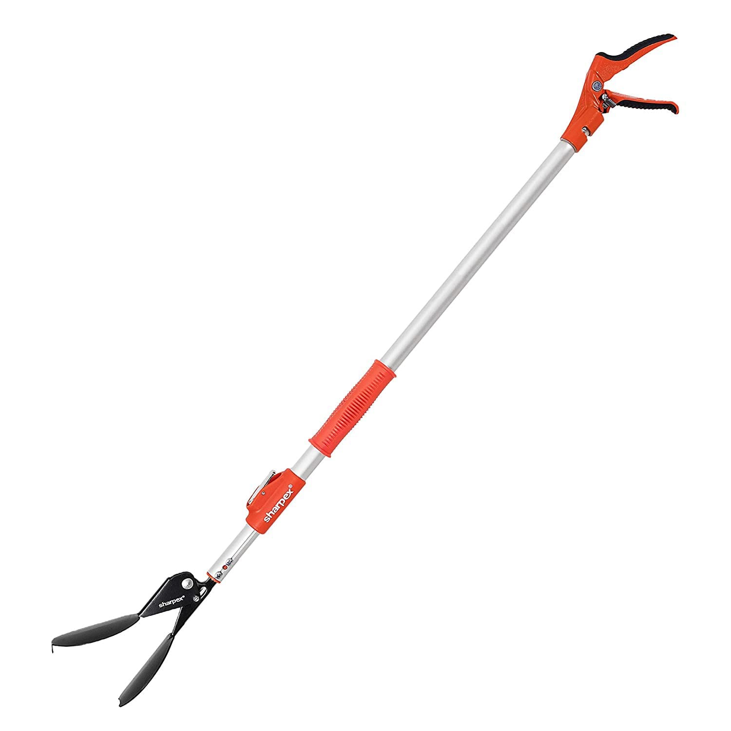 Sharpex 5.2 Feet Long Arm Long Reach Picker Stick | Heavy Duty Telescopic (3.5 to 5.2 Feet) Extendable Length Grabber Pickup Garden Aluminum Stick | Excellent Grip Handle with Lock Latch (Orange) (B07MW3VT8J) Amazon Price History, Amazon Price Tracker