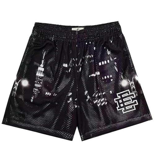 Eric Shorts Casual Streetwear Basketball Shorts Mesh Graphic Aesthetic Running Workout Shorts