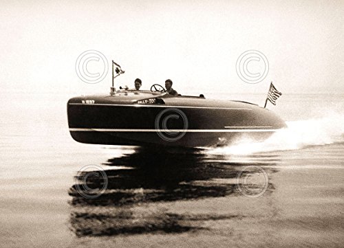Lake Cruiser Vintage Boat Poster