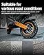 2 Stück Reifen vorne und hinten kompatibel mit KuKirin G2 Max / G2 Master KickScooter 255 x 80 leer Outer Tyre, 10 Zoll rutschfest Originalzubehör