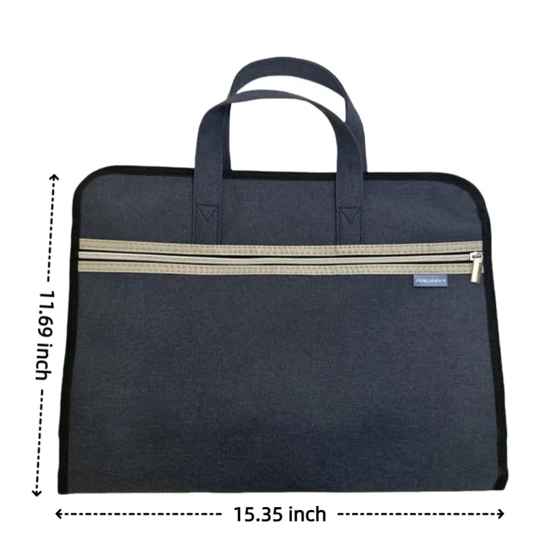 Large Capacity Briefcase Folder Tote Bag Storage Handbag Waterproof Document File Paper2