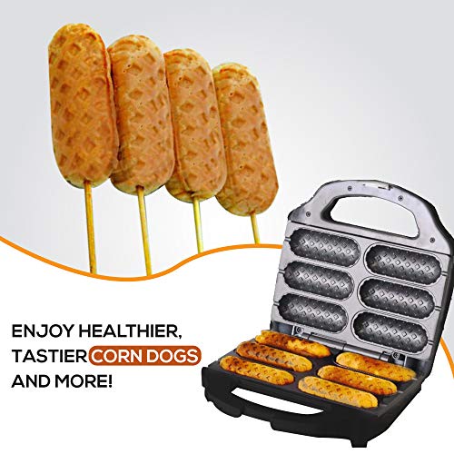 JJATI Waffle Corn Dog Maker Hot Dog Presser Maker Waffle Stick Maker