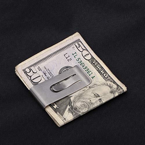 NUBARKO Solid Titanium Money Clip Wallet Credit Card Holder for Men Women Minimalist Slim Cash Wallet Birthday Gifts Christmas Stocking Stuffers Valentine's Day Gift Anniversary for Him Her2