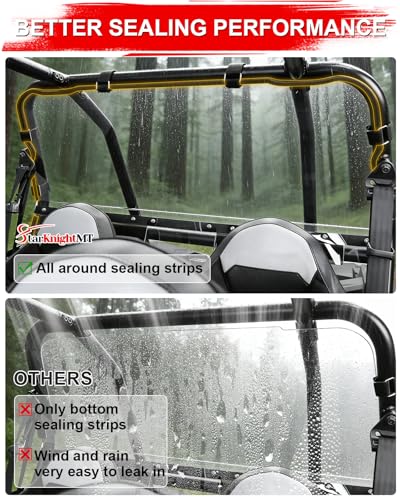 Image of StarknightMT 14-23 RZR XP Rear Windshield Scratch Water Resistant, Clear