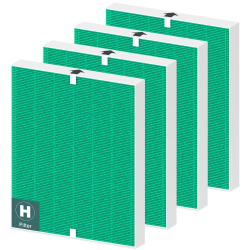 Image of 116130 Replacement Filter H for Winix 5500-2 AM80 PlasmaWave Air Purifier | 4 Pack AllerganGuardGuard High Efficiency Filter for Home Bedroom Large Room Office Pollen Pets Odor Wildfire Smoke