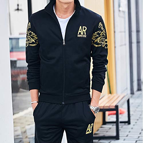 AOTORR Men's Tracksuit Athletic Sports Casual Full Zip Warm Jogging Sweatsuit2