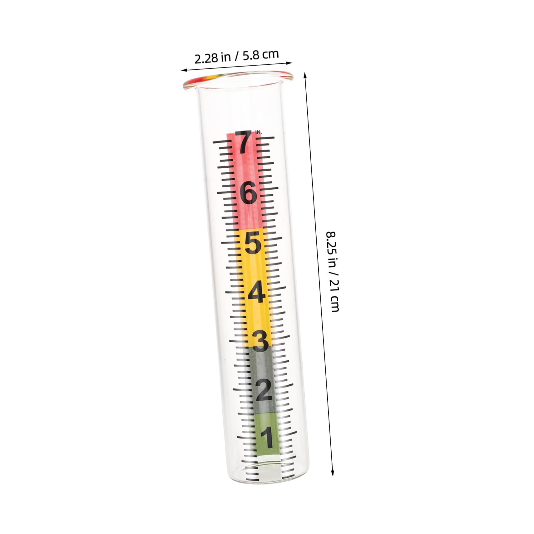 HANABASS Accurate Rain Gauge with Large Numbers Scale Outdoor Deck Rain Gauge for