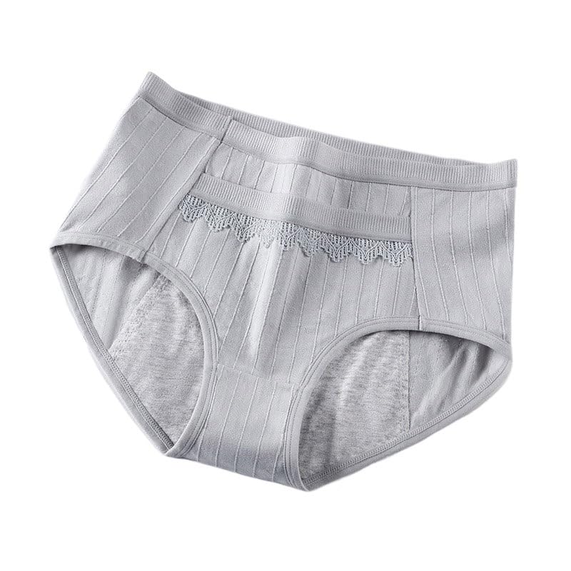 Bragas menstruales de algodón for mujeres y niñas, a prueba de fugas, con bolsillo.(D,1pc,L)