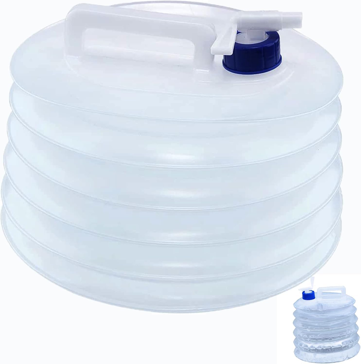 ETDEUH Collapsible Water Container with Tap, 15L Portable Water Carrier, BPA-Free, Lightweight & Space-Saving Water Storage Tank for Camping, Travel, BBQ, Outdoor & Emergency Survival (15L)