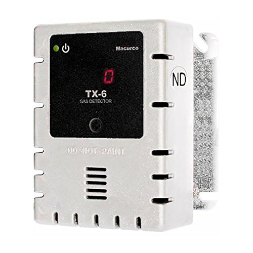 Macurco TX-6-ND White Nitrogen Dioxide No2 (Low Voltage) Fixed Gas Detector Controller Transducer with White Housing