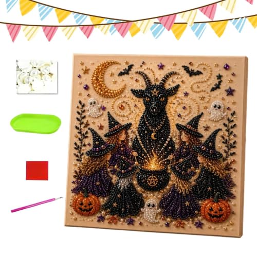 Pintura de perlas para adultos de Halloween y kit de cuentas de fantasma