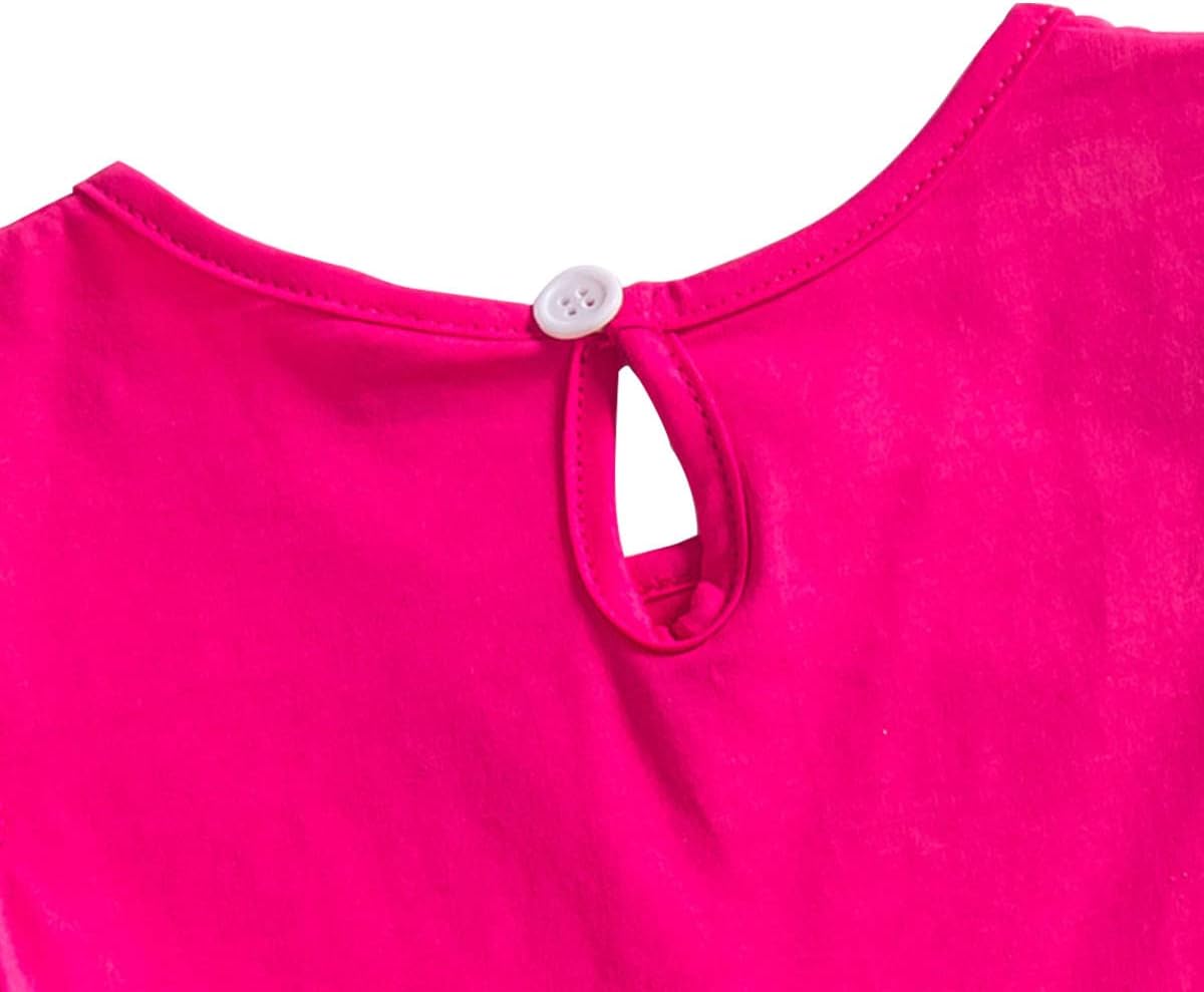 Baby Girls Casual Dress Cotton Kids Outfit Summer Short Sleeve Dresses 2-7 Years - Image 4