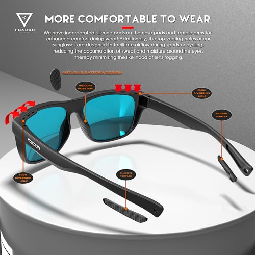 SIPLION Foxdon Driving Polarized Sunglasses Men - Classic Fishing Sunglass Glare Reducing UV400 Protection3