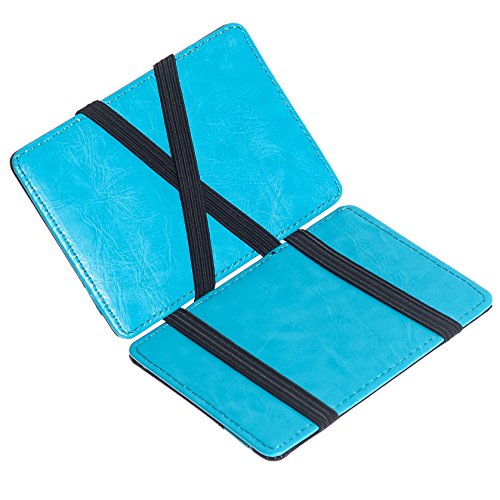 Image of Men's Fashion Magic Money Clip Leather Minimalistic Slim Wallet