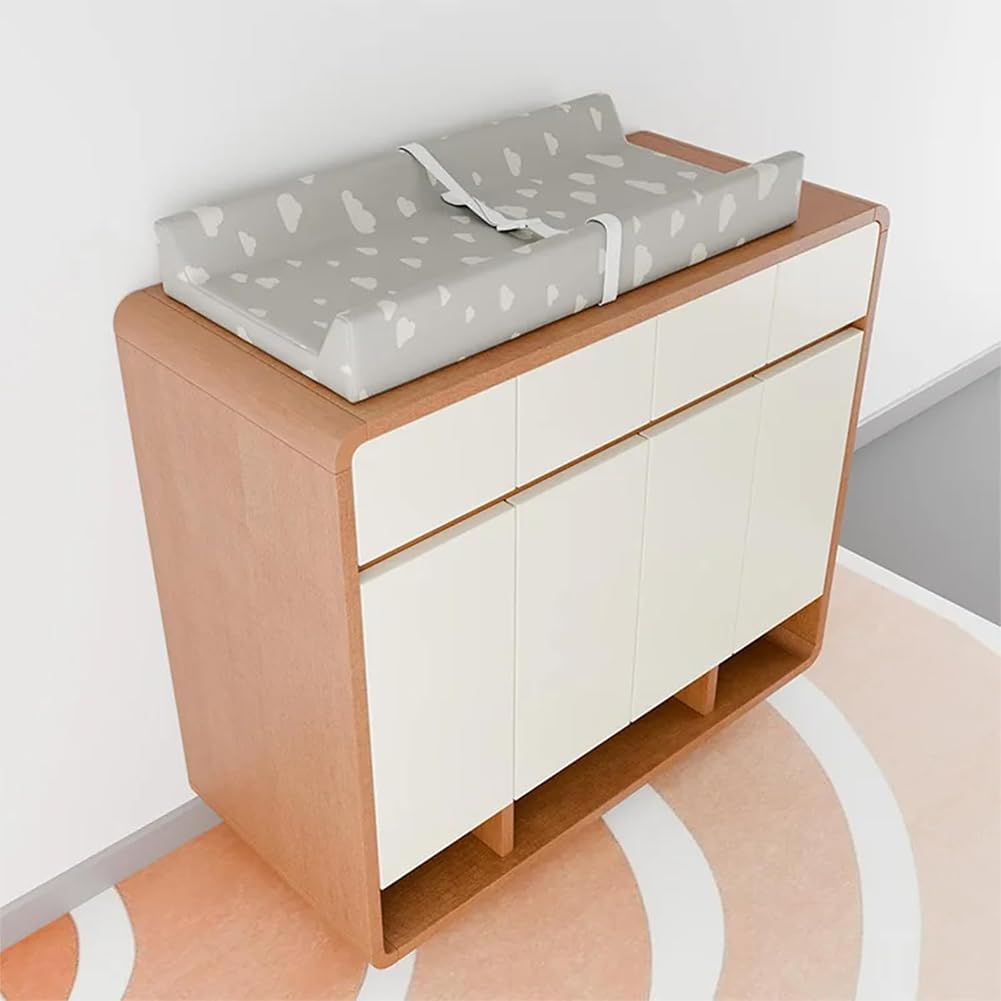 80 x 40 x 10 cm, per fasciatoio, materassino per culla per materassini piatti e curvi, copertura per fasciatoio, lenzuolo con angoli in cotone (solo copertura, imbottitura non inclusa)