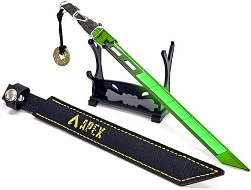 APEX Legends Crypto Kanata Sword 8.66" Weapon Knife Model Neon Blade with Stand Glow Toys Action Figure Game Collection Keychain Gift Desk Decoration