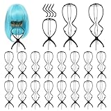 KUKLIPJIM 20 Pack 20 Inches Long Wig Stand, Durable High Wig Holder for Long Wigs, Lightweight, Collapsible Tall Wig Stand for Easy Storage & Transport, Maintain Your Wigs in Perfect Shape