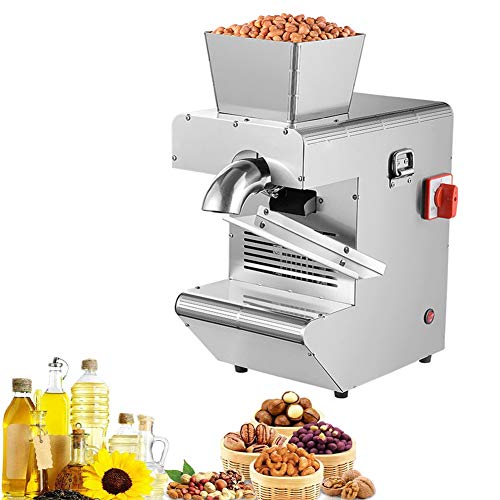 TAISK 1000W Automatic Electric Oil Press Machine Hot Cold Pressed Oil Extractor 304 Stainless Steel Seed Oil Press Expeller for Corn Coconut Peanut Sunflower Seeds