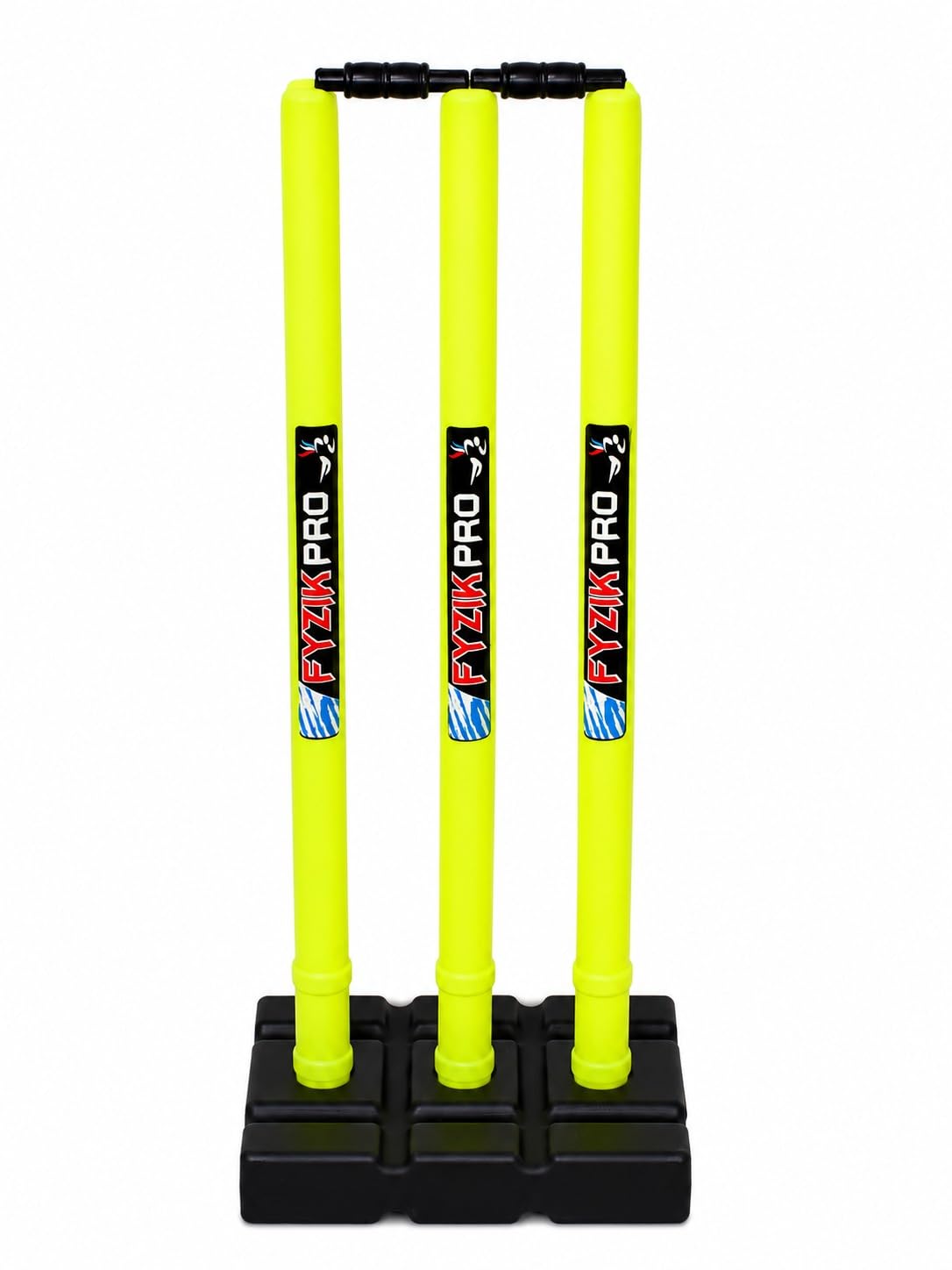 Cricket Stumps with Stand Cricket Kit Plastic Wickets for Cricket Standard Wickets for Cricket Ground, Match, Tournament Stump with Stand & Bails-Plastic Wickets Set-picture-42