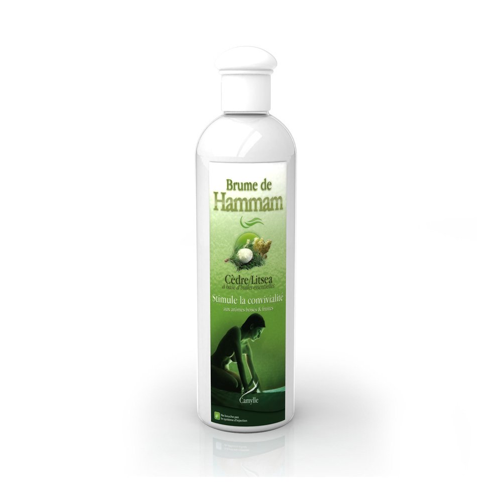 Camylle - Steam Bath Fragrance Cedar/Litsea - Fragrances made from Essential Oils for Steam Rooms, Steam Baths, or Steam Showers - Stimulate The conviviality with wooded and fruity aromas - 500ml