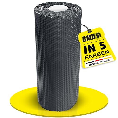 BMD Kaminanschlussband 3D | 5 Farben | 300 mm x 5 m | anthrazit RAL 7021 | Wandanschlussband | UV-beständig | Butylkleber selbstklebend | Schornstein | Dachfenster | Erker | Kamin | Dach | Wand