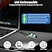 4PCS Wireless LED Strobe Lights with Remote Control, 8 Colors USB Charge, Upgraded to Four Bulbs High Brightness Waterproof Anti-Collision Warning Lights for Car Motorcycle Aircraft Bike Truck