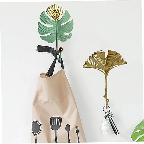 Miniatura 7 de 1 gancho para ropa, decoración de vegetación, llavero de metal para ropa, ganchos de baño para toallas, ganchos adhesivos para colgar ropa de metal,