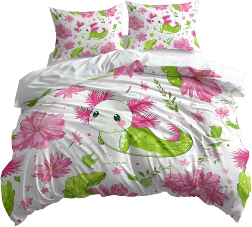Housse de couette 240x260 douce en microfibre confortable rose