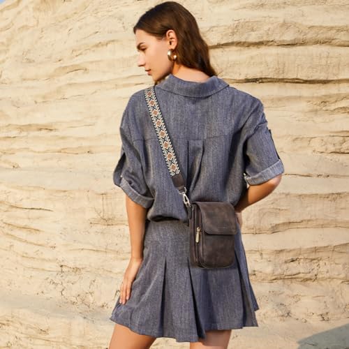 Image of BOSTANTEN Crossbody Bags for Women Cell Phone Purse Leather Wallet Handbags with Card Slots