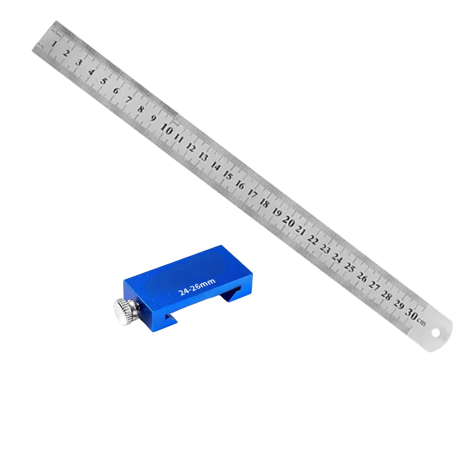 Zwwaazhf 30Cm Steel Ruler Accuracy Woodworking Marking Gauges With Adjustable Positioning Block Resistant Produced For Accurate Measurement Aluminum Measuring Rulers For Carpentry