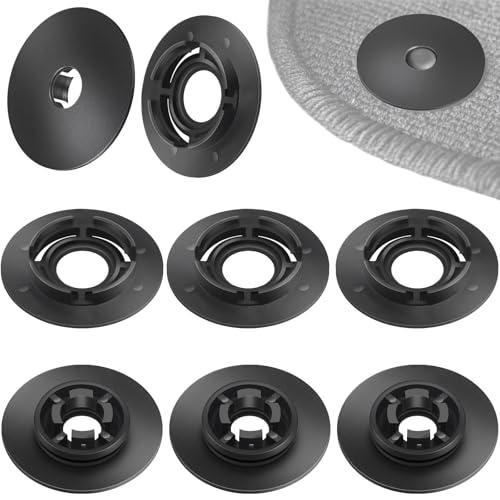 Poeland Lot de 4 paires de clips pour tapis de sol de voiture, boucle de fixation pour tapis de voiture, accessoires de voiture VW/Audi/Skoda