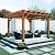 Backyard Discovery Beaumont 12' x 12' Traditional Cedar Wood Pergola Kit with Trellis Roof, All-Season Durability, High-Wind Rating, PowerPort, Shade for Outdoor Patio, Deck, Garden, and Entertaining