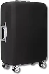 Capa de Mala Protetora Lisa, Tamanho Médio, Material Resistente, (PRETO)