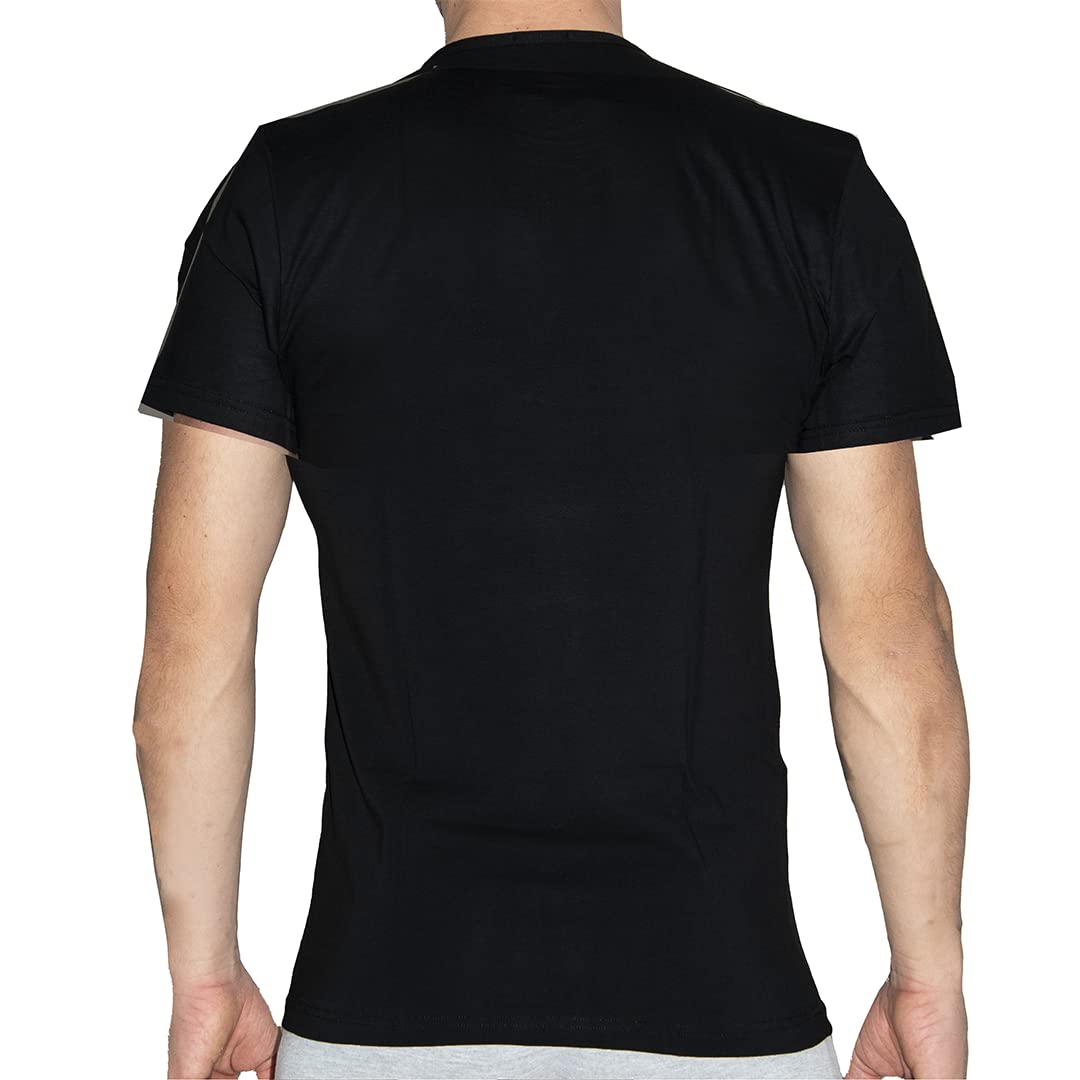 Maglia Intima (Pacco da 3) Uomo, 100% Cotone, Elasticizzata, Traspirante, Fresca