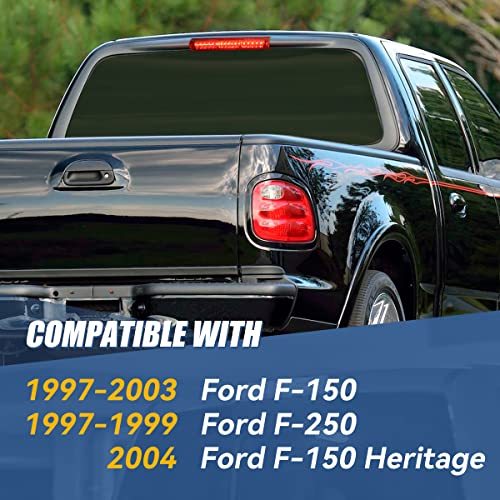 Full Led High Mount Red Housing 3Rd Third Tail Brake Light Lamp Compatible With Ford F-150 F-250 97-04 #TOP6