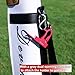 Woho Magnetic Cigar Holder for Golf Cart with Forked Base Stick into The Grass, Golf Cart Cigar Holder with Divot Repair Tool for 30-60 Rings, Cigar Clip with Dual Opening Carabiner Gift for Men (Red)