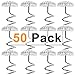 CMD 50pcs Clear Heads Twist Nail Bedskirt Pins – Push Pins Holds Bedskirt Firmly in Place Without Damage, Twist Pins, Set of 50