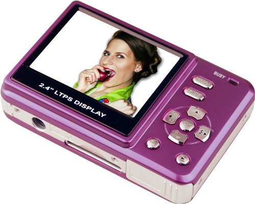 Easypix V512-L Digitalkamera (5 Megapixel, 8-Fach digitaler Zoom, 6,1 cm Display) lila – Bild 4
