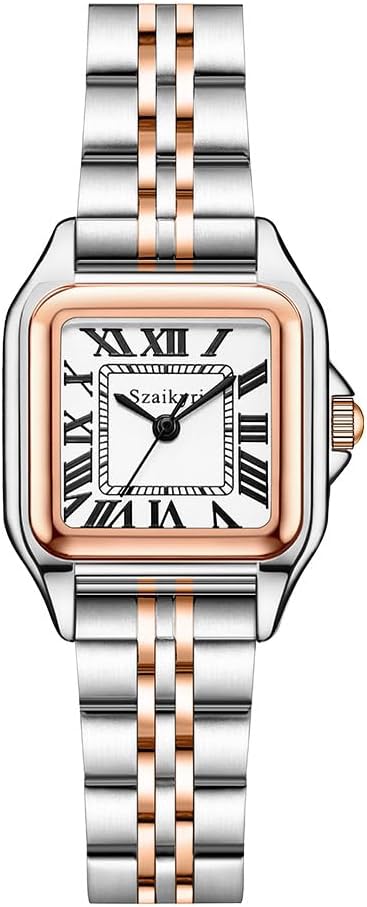 – Classic Square Watches for Women with Roman Numerals Ladies Casual Dress Watch