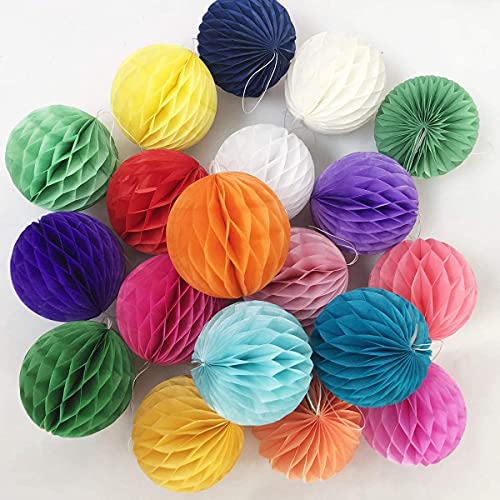 20pcs 3inch Honeycomb Decoration Paper Flower...