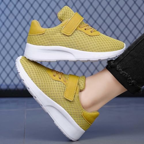 Boys Girls Strap Running Sneakers Breathable Casual Tennis Wide Toe Sport Shoes Kids School Walking No Lace Shoes 7