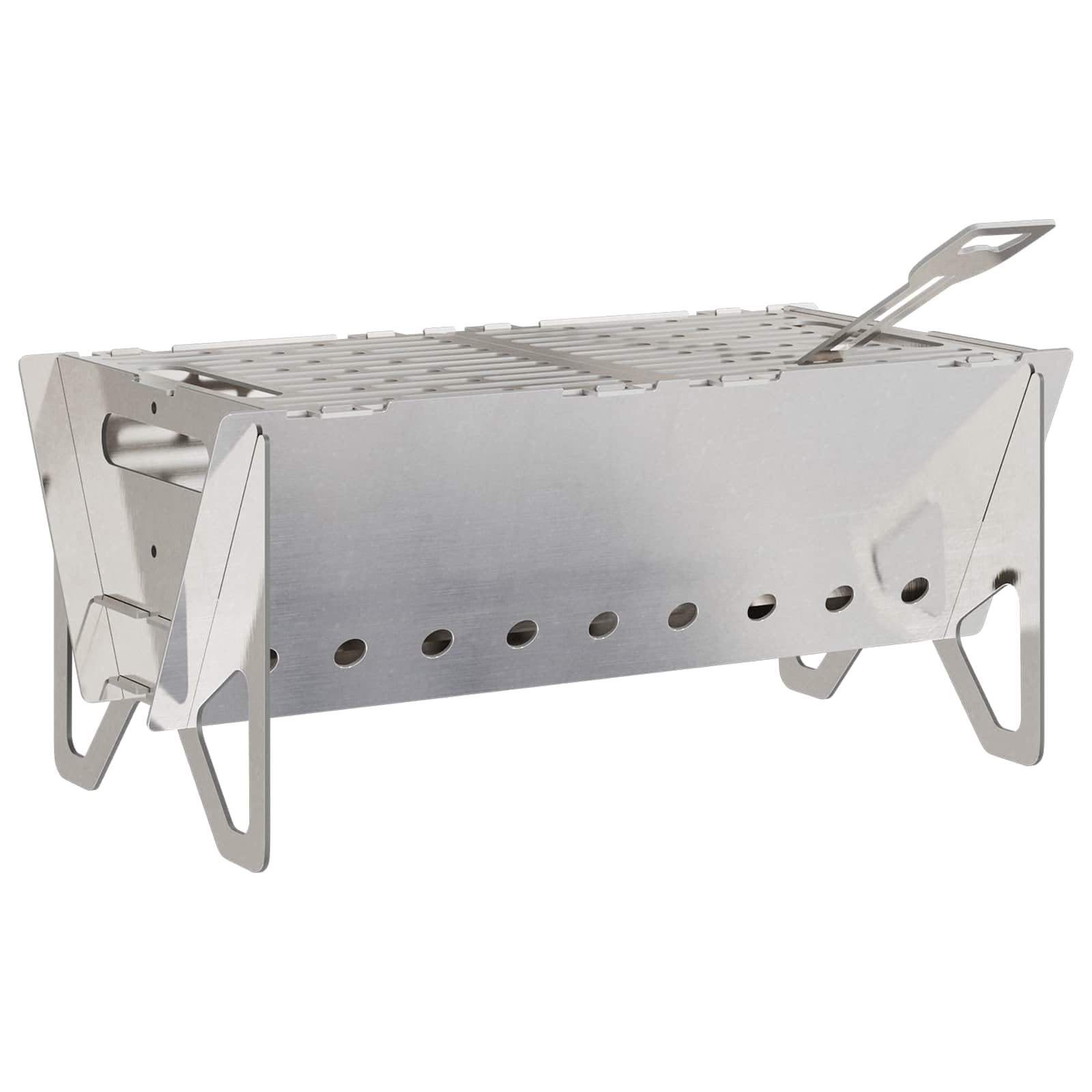 Hoguera de Camping 42 x 22 x 18 cm Acero Inoxidable