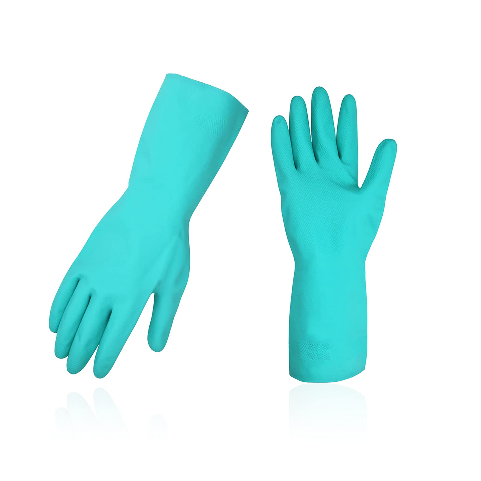 Vgo... Reusable Household Gloves, Dishwashing gloves, Extra Thick, Long Sleeves, Kitchen Cleaning/Painting/Gardening/Pet Care — view 15