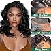 Douyin Bob Wig Human Hair 13x4 Lace Front Wigs Human Hair Pre Plucked Body Wave 180% Density 14 Inch HD Lace Frontal Short Glueless Wigs for Women (14 inch, Natural Black)