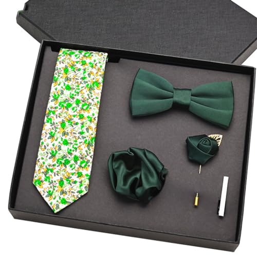 Set de 6 corbatas de seda para hombre en caja