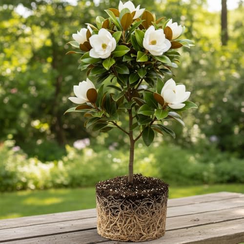 Sweetbay Magnolia Tree Live Plant, Garden Flower Tree, 6-9 I...