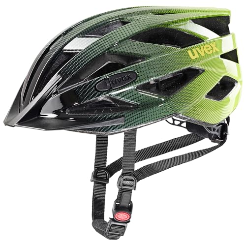 uvex i-Vo, Casco Todoterreno Ligero Unisex, Ajuste de Talla individualizado, luz LED Opcional, Rhino, Neon Yellow, 56-60 cm