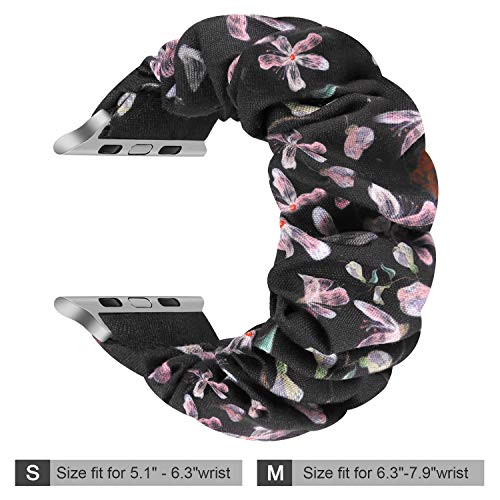 Image of Greatfine Scrunchie Band Compatible with Apple Watch Bands 38mm 40mm 41mm 42mm 44mm 45mm 46mm 49mm Women, Elastic Scrunchie Watch Strap for iWatch Watch Series 11 10 9 8 7 6 5 4 3 2 1 SE 3 2 Ultra 3 2